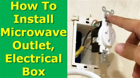 installing junction box oven microwave plug|installing microwaves in cabinets.